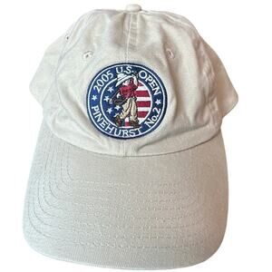 Vintage USGA Member 2005 US Open Pinehurst No.2 Men's Beige Putter Golf Cap